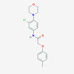 molecular formula C19H21ClN2O3 B253084 N-[3-chloro-4-(morpholin-4-yl)phenyl]-2-(4-methylphenoxy)acetamide 