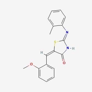 (E)-5-(2-methoxybenzylidene)-2-(o-tolylamino)thiazol-4(5H)-one
