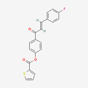 4-[(2E)-3-(4-fluorophenyl)prop-2-enoyl]phenyl thiophene-2-carboxylate