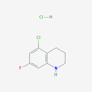 5-Chloro-7-fluoro-1,2,3,4-tetrahydroquinoline;hydrochloride