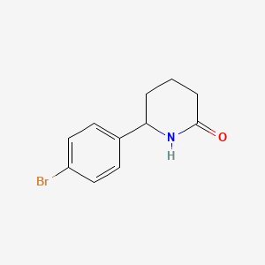 molecular formula C11H12BrNO B2530877 6-(4-Bromophenyl)piperidin-2-one CAS No. 267880-78-4
