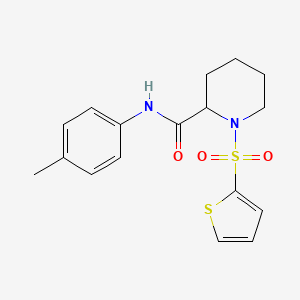 1-(thiophen-2-ylsulfonyl)-N-(p-tolyl)piperidine-2-carboxamide