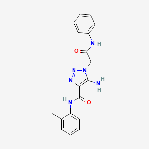 5-amino-N-(2-methylphenyl)-1-[2-oxo-2-(phenylamino)ethyl]-1H-1,2,3-triazole-4-carboxamide