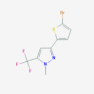 3-(5-Bromothien-2-yl)-1-methyl-5-(trifluoromethyl)-1H-pyrazole