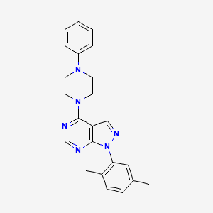 1-(2,5-dimethylphenyl)-4-(4-phenylpiperazin-1-yl)-1H-pyrazolo[3,4-d]pyrimidine