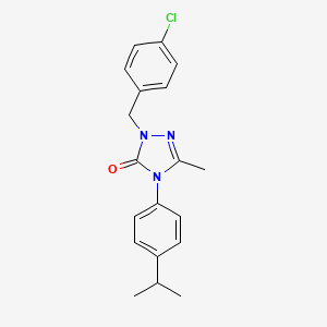 2-(4-chlorobenzyl)-4-(4-isopropylphenyl)-5-methyl-2,4-dihydro-3H-1,2,4-triazol-3-one