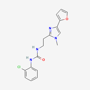 1-(2-chlorophenyl)-3-(2-(4-(furan-2-yl)-1-methyl-1H-imidazol-2-yl)ethyl)urea