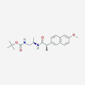 tert-butyl N-[(2R)-2-[(2S)-2-(6-methoxynaphthalen-2-yl)propanamido]propyl]carbamate