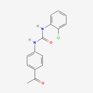 molecular formula C15H13ClN2O2 B2530912 3-(4-acetylphenyl)-1-(2-chlorophenyl)urea CAS No. 894257-77-3