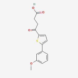 4-[5-(3-Methoxyphenyl)thiophen-2-yl]-4-oxobutanoic acid