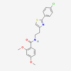 N-{2-[2-(4-chlorophenyl)-1,3-thiazol-4-yl]ethyl}-2,4-dimethoxybenzamide