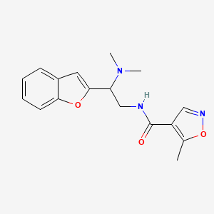 N-(2-(benzofuran-2-yl)-2-(dimethylamino)ethyl)-5-methylisoxazole-4-carboxamide