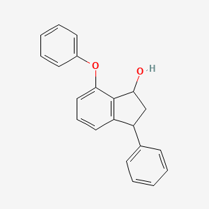 molecular formula C21H18O2 B2530954 7-phenoxy-3-phenyl-2,3-dihydro-1H-inden-1-ol CAS No. 337921-74-1