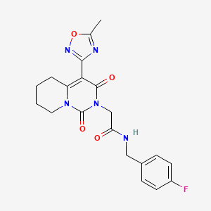 N-(4-fluorobenzyl)-2-[4-(5-methyl-1,2,4-oxadiazol-3-yl)-1,3-dioxo-5,6,7,8-tetrahydro-1H-pyrido[1,2-c]pyrimidin-2(3H)-yl]acetamide