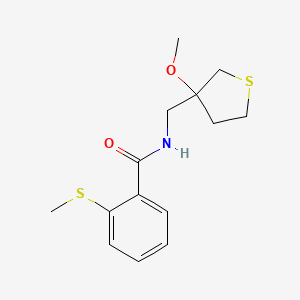N-((3-methoxytetrahydrothiophen-3-yl)methyl)-2-(methylthio)benzamide