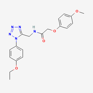 molecular formula C19H21N5O4 B2530971 N-{[1-(4-ethoxyphenyl)-1H-1,2,3,4-tetrazol-5-yl]methyl}-2-(4-methoxyphenoxy)acetamide CAS No. 1005292-35-2