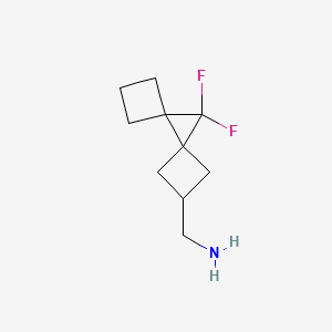 (9,9-Difluorodispiro[3.0.35.14]nonan-7-yl)methanamine