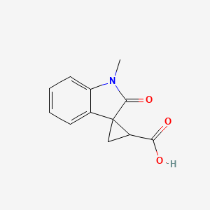 1'-Methyl-2'-oxospiro[cyclopropane-1,3'-indoline]-2-carboxylic acid
