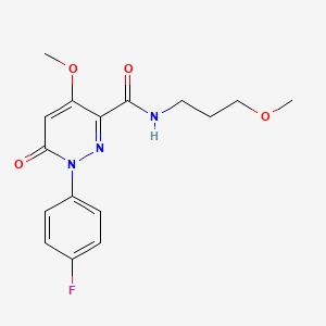 1-(4-fluorophenyl)-4-methoxy-N-(3-methoxypropyl)-6-oxopyridazine-3-carboxamide