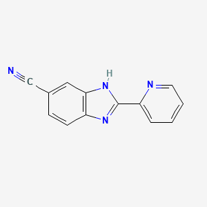 2-(pyridin-2-yl)-1H-1,3-benzodiazole-5-carbonitrile