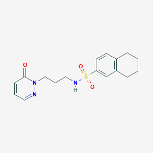 N-(3-(6-oxopyridazin-1(6H)-yl)propyl)-5,6,7,8-tetrahydronaphthalene-2-sulfonamide