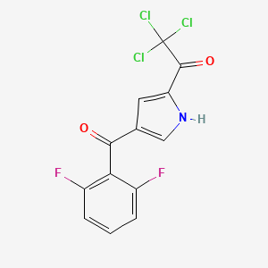 2,2,2-trichloro-1-[4-(2,6-difluorobenzoyl)-1H-pyrrol-2-yl]-1-ethanone