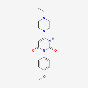 6-(4-ethylpiperazin-1-yl)-3-(4-methoxyphenyl)pyrimidine-2,4(1H,3H)-dione