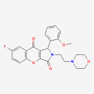 7-Fluoro-1-(2-methoxyphenyl)-2-(2-morpholinoethyl)-1,2-dihydrochromeno[2,3-c]pyrrole-3,9-dione