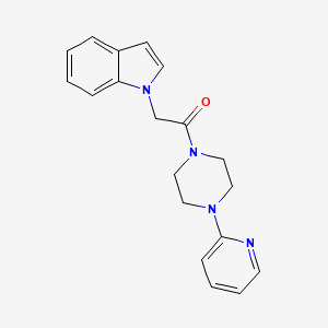 molecular formula C19H20N4O B2531044 2-Indol-1-yl-1-(4-pyridin-2-ylpiperazin-1-yl)ethanone CAS No. 754994-43-9