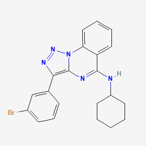 3-(3-bromophenyl)-N-cyclohexyl-[1,2,3]triazolo[1,5-a]quinazolin-5-amine