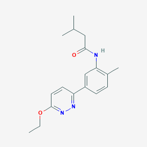 N-(5-(6-ethoxypyridazin-3-yl)-2-methylphenyl)-3-methylbutanamide