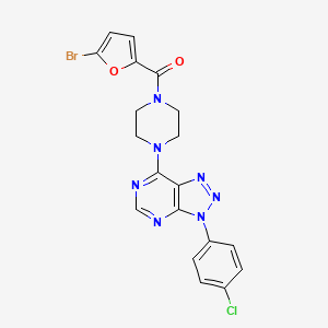 (5-bromofuran-2-yl)(4-(3-(4-chlorophenyl)-3H-[1,2,3]triazolo[4,5-d]pyrimidin-7-yl)piperazin-1-yl)methanone