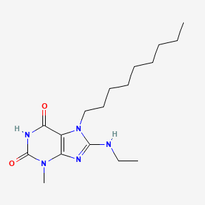 8-(Ethylamino)-3-methyl-7-nonylpurine-2,6-dione