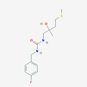 1-(4-Fluorobenzyl)-3-(2-hydroxy-2-methyl-4-(methylthio)butyl)urea