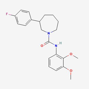 molecular formula C21H25FN2O3 B2531104 N-(2,3-dimethoxyphenyl)-3-(4-fluorophenyl)azepane-1-carboxamide CAS No. 1797604-87-5