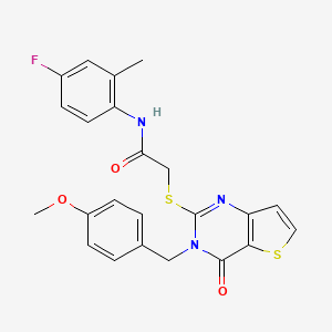 N-(4-fluoro-2-methylphenyl)-2-{[3-(4-methoxybenzyl)-4-oxo-3,4-dihydrothieno[3,2-d]pyrimidin-2-yl]sulfanyl}acetamide