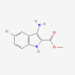 molecular formula C10H9BrN2O2 B2531118 methyl 3-amino-5-bromo-1H-indole-2-carboxylate CAS No. 890094-11-8