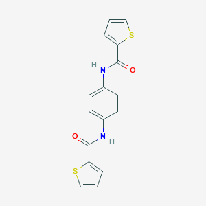 molecular formula C16H12N2O2S2 B253113 N-[4-(THIOPHENE-2-AMIDO)PHENYL]THIOPHENE-2-CARBOXAMIDE 