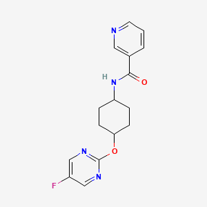 N-((1r,4r)-4-((5-fluoropyrimidin-2-yl)oxy)cyclohexyl)nicotinamide