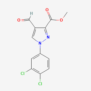 methyl 1-(3,4-dichlorophenyl)-4-formyl-1H-pyrazole-3-carboxylate