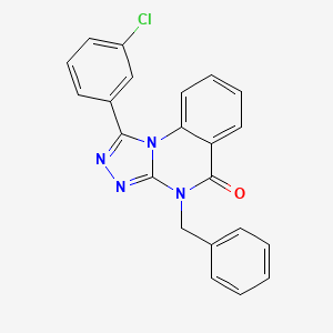 4-Benzyl-1-(3-chlorophenyl)-[1,2,4]triazolo[4,3-a]quinazolin-5-one