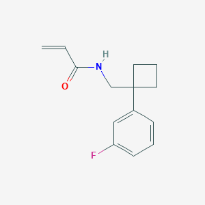 N-[[1-(3-Fluorophenyl)cyclobutyl]methyl]prop-2-enamide