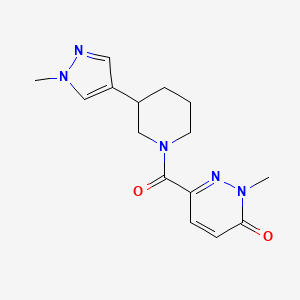 2-methyl-6-[3-(1-methyl-1H-pyrazol-4-yl)piperidine-1-carbonyl]-2,3-dihydropyridazin-3-one