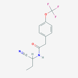 N-(1-cyanopropyl)-2-[4-(trifluoromethoxy)phenyl]acetamide