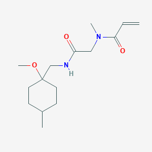 N-[2-[(1-Methoxy-4-methylcyclohexyl)methylamino]-2-oxoethyl]-N-methylprop-2-enamide