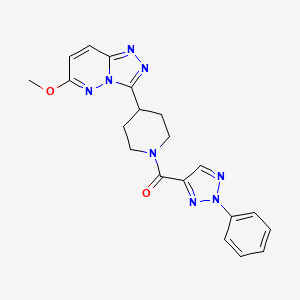 4-{6-methoxy-[1,2,4]triazolo[4,3-b]pyridazin-3-yl}-1-(2-phenyl-2H-1,2,3-triazole-4-carbonyl)piperidine