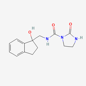 N-((1-hydroxy-2,3-dihydro-1H-inden-1-yl)methyl)-2-oxoimidazolidine-1-carboxamide