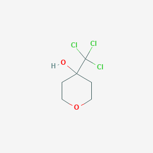 4-(Trichloromethyl)oxan-4-ol