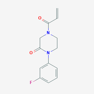 1-(3-Fluorophenyl)-4-prop-2-enoylpiperazin-2-one