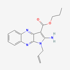 Propyl 2-amino-1-prop-2-enylpyrrolo[3,2-b]quinoxaline-3-carboxylate